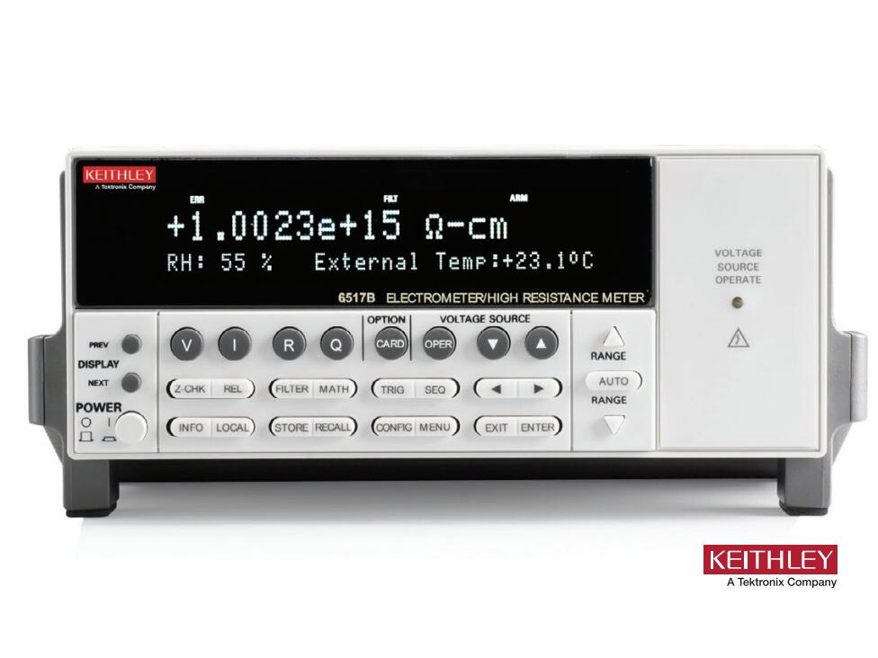 Keithley 6517B静电计/高阻表内部测试序列扩展并简化应用